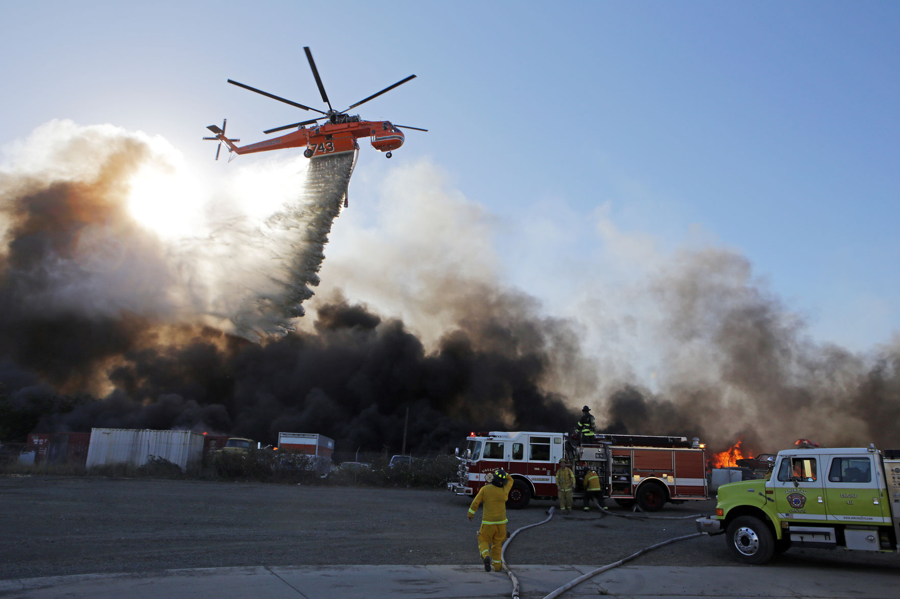 Vegetation fire south of Napa County Airport